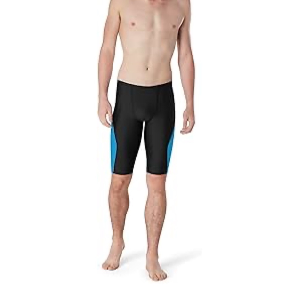 Speedo Men's Black and Blue Swim Jammers